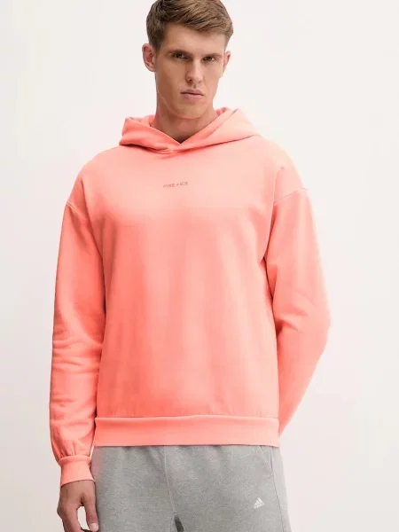 Bombažen pulover BOGNER Fire+Ice ILAY s kapuco oranžna