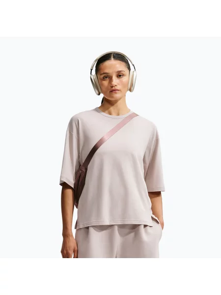 Tricou de antrenament pentru femei Nike ImpossiblySoft Light cream Ii/college grey gri