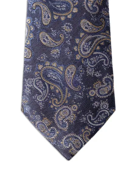 Cravată Hackett London cu model paisley albastru
