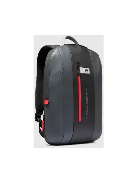 Torba na laptopa Piquadro skórzana czarna