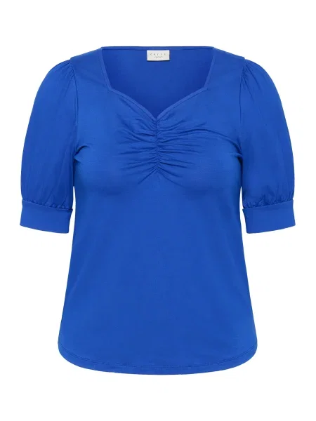 KAFFE CURVE Majica KCSissy temno modra