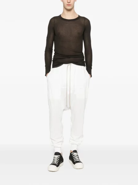 Raišteliu kelnės Rick Owens Drkshdw balta