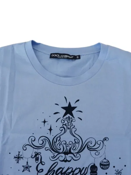 Tricou Dolce & Gabbana cu imagine albastru