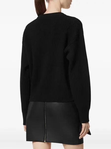 Pulover Versace cu broderie negru