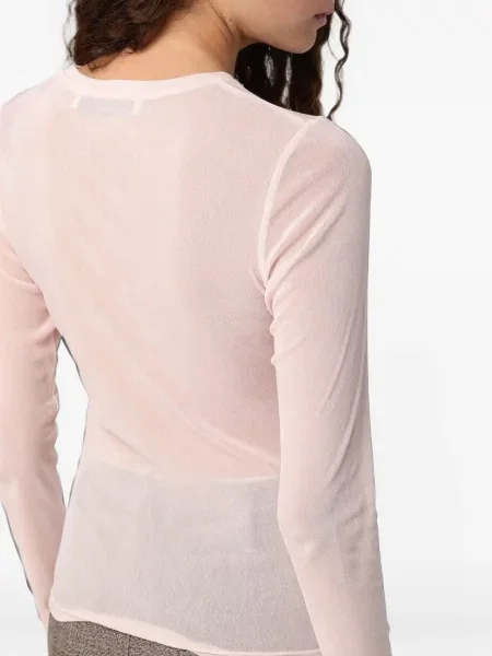 Lung tricou Tela roz
