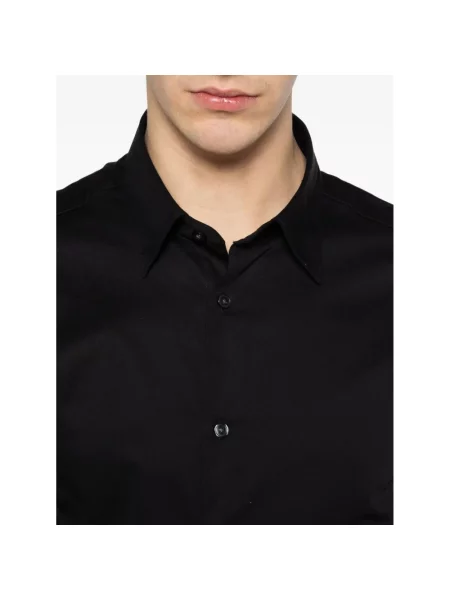 Koszula Emporio Armani ze stretchu czarna