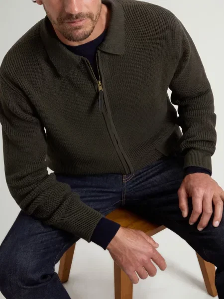 Cardigan Woolrich tricotate verde