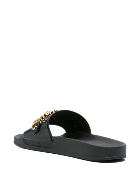 Papuci Moschino cu autograf negru