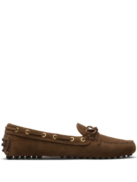 Semišové loafers Car Shoe hnědé
