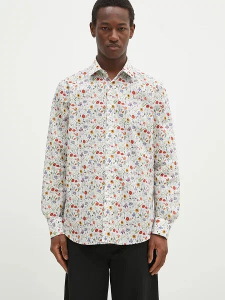 Paul Smith cămașă din bărbați cu guler clasic regular alb
