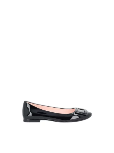 Balerinki Roger Vivier skórzane czarne