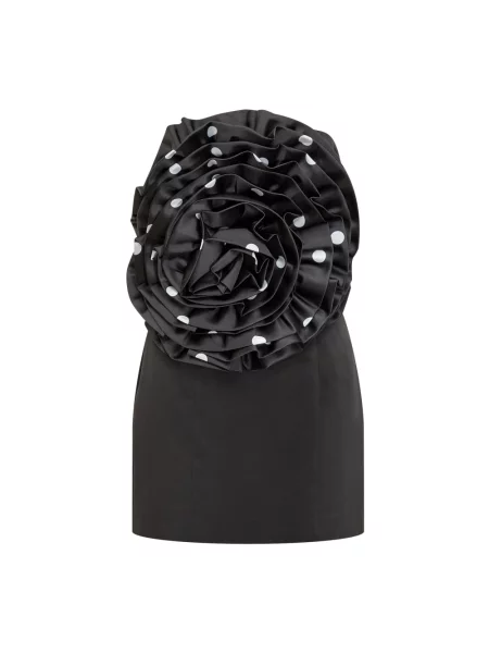 Sukienka mini Rotate Birger Christensen w kwiatki czarna