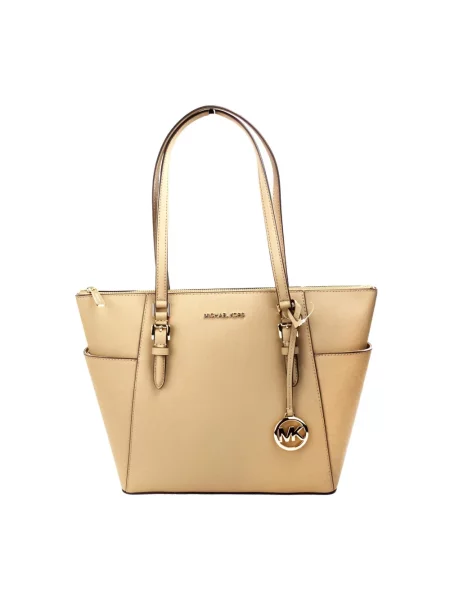 Torebka Michael Kors skórzana beżowa