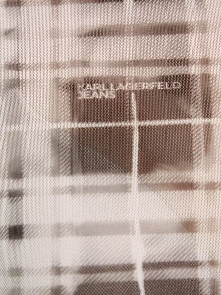 Классическая ошейниковый рубашка Karl Lagerfeld Jeans серая
