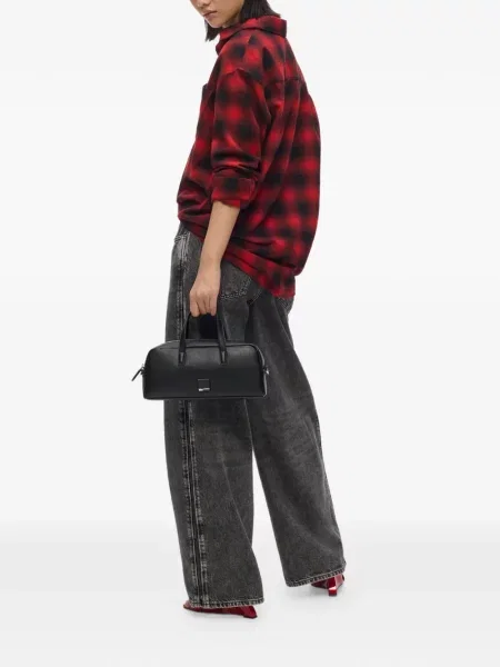 Torbica Karl Lagerfeld Jeans s autogramom crna