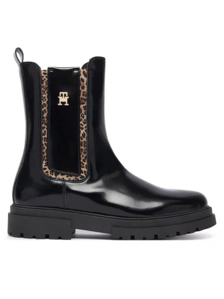 Tommy Hilfiger Botine D negru