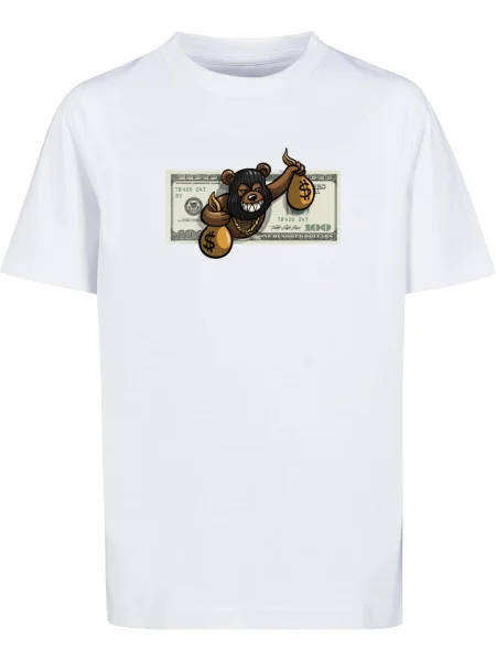 Tricou copii Mister Tee alb