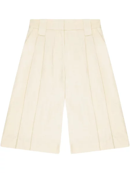 Pantaloni scurți Ganni plisate