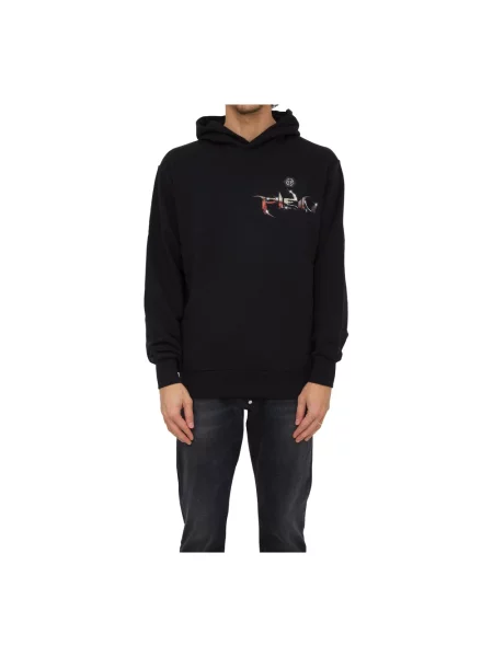 Bluza z kapturem Philipp Plein z kapturem czarna