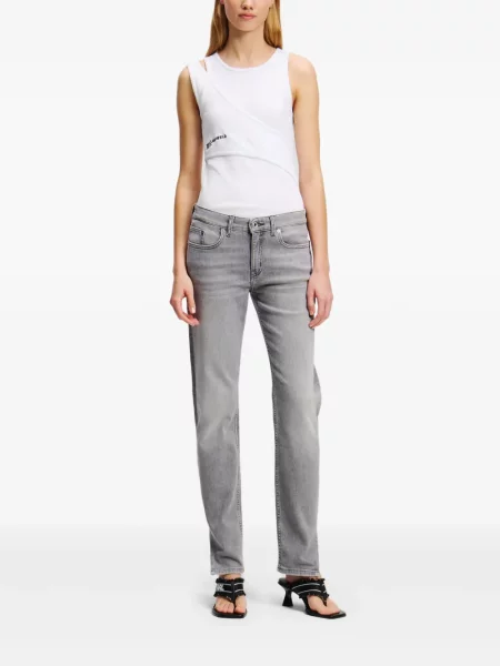 Blugi Karl Lagerfeld Jeans gri