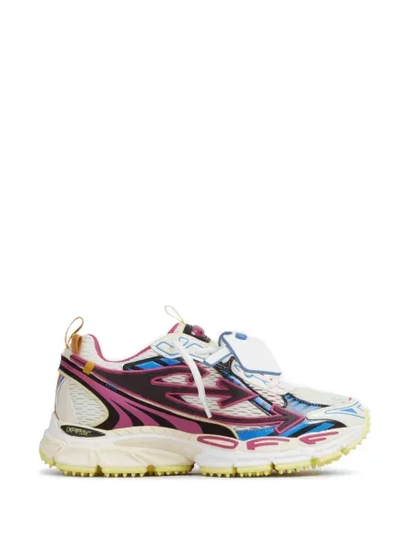 Sneakerși Off-white cu autograf alb