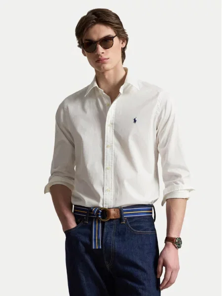 Polo Ralph Lauren Marškiniai Custom Fit balta