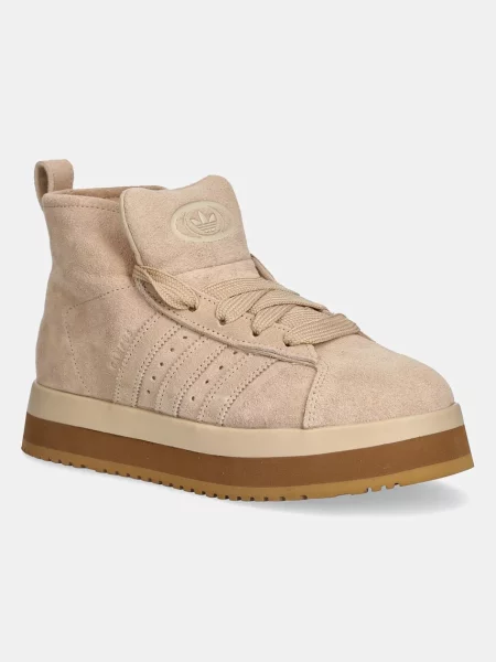 Adidas Originals sneakers din piele întoarsă WTR MD bej
