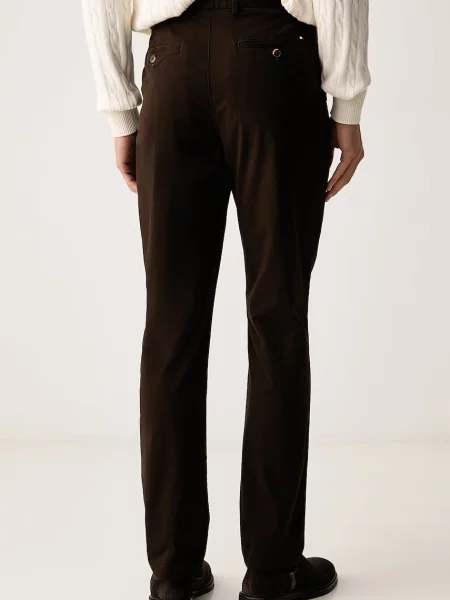 Tommy Hilfiger spodnie chinos z brązowe