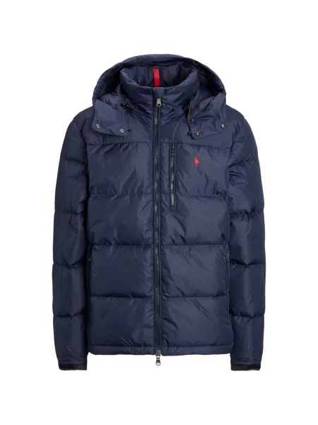 Matlasat tricou polo Polo Ralph Lauren cu decolteu rotund cu autograf roșu