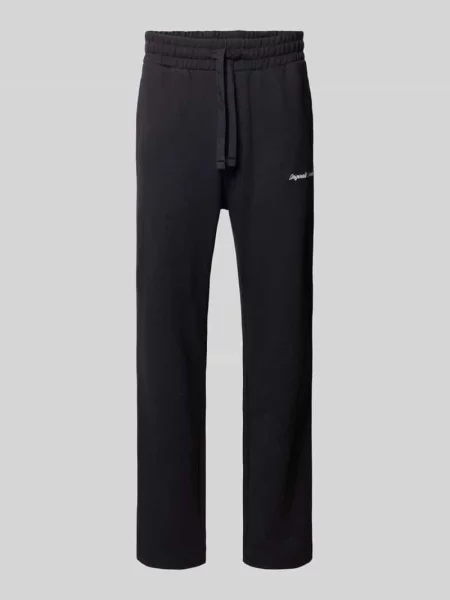 Spodnie dresowe z elastycznym pasem model ‘KANE’ Jack & Jones czarne