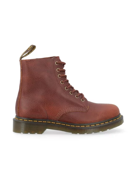 Botki Dr. Martens skórzane brązowe
