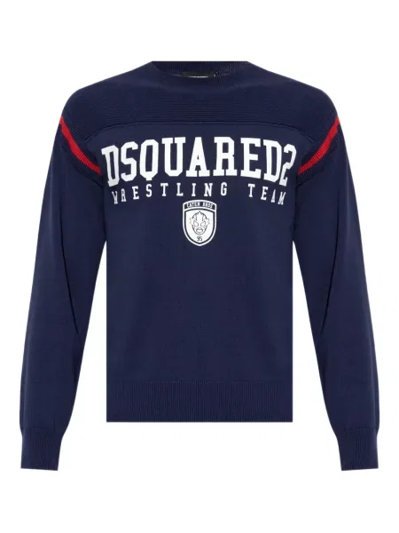 Суитчър Dsquared2 с принт синьо