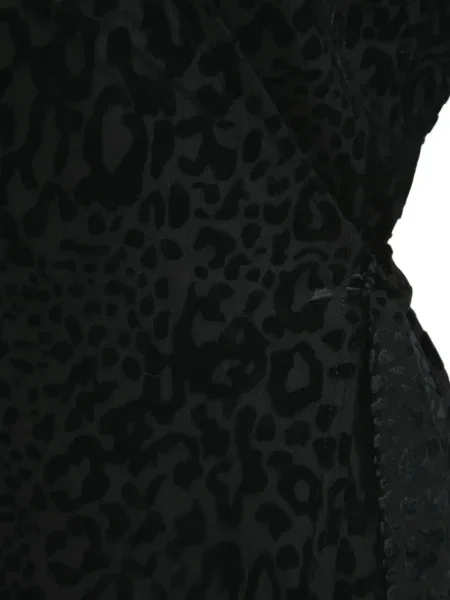 Rochie Never Fully Dressed cu imagine cu model leopard de costum negru