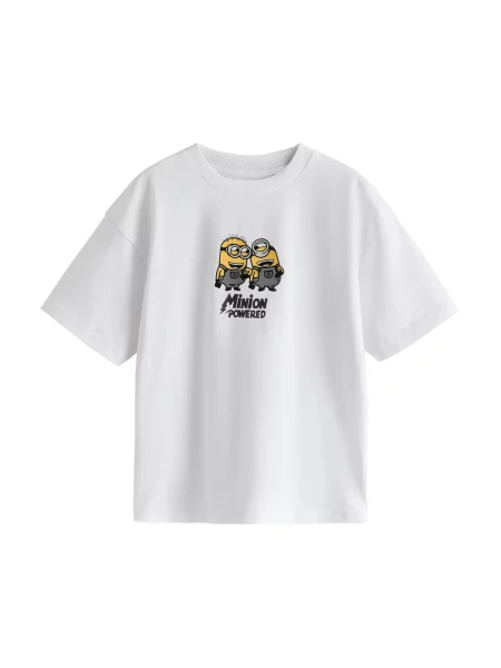Next Tricou Minions galben / gri / negru alb