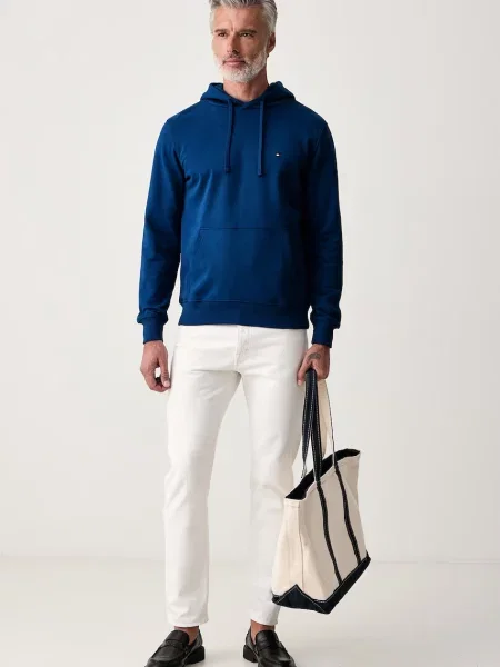 Tommy Hilfiger mikina s kapucňou pánska modrá