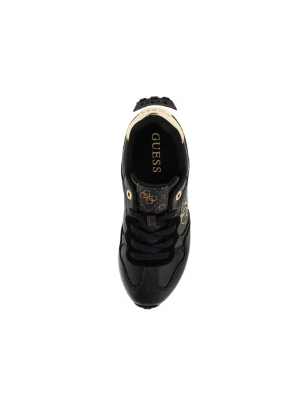 Sneakersy Guess skórzane czarne