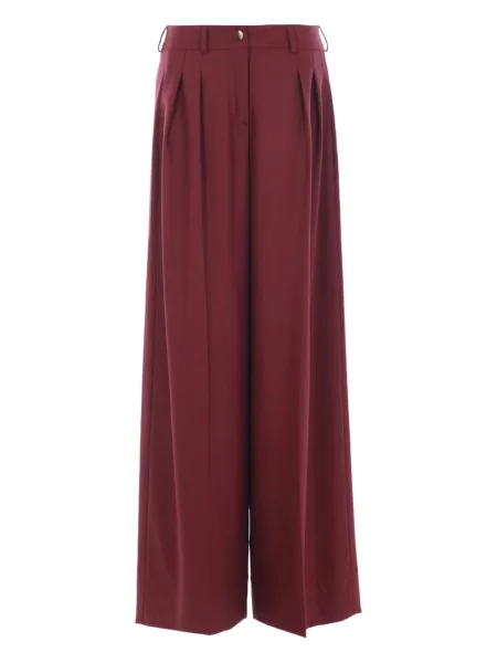 Pantaloni Crida plisate roșu