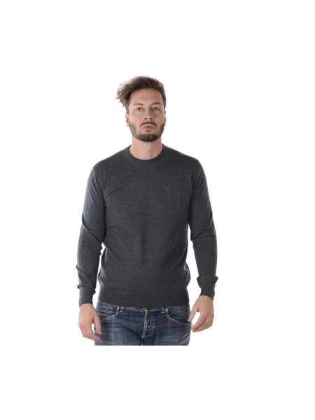 Sweter Emporio Armani wełniany szary