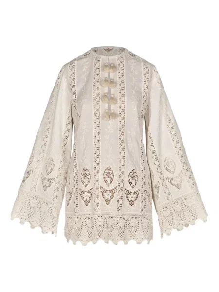 Mała mały sukienka mini Johanna Ortiz garniturowa biała