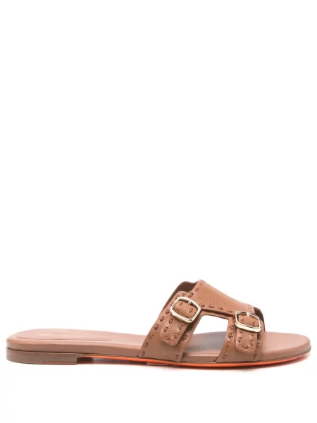 Sandale Santoni din piele maro