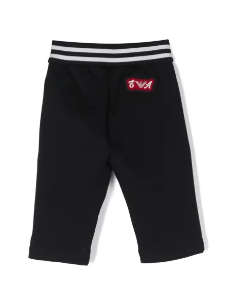 Legginsy dziecięce Emporio Armani niebieskie