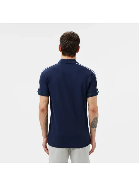Lacoste Koszulka Polo Half Zip Slim Fit granatowa