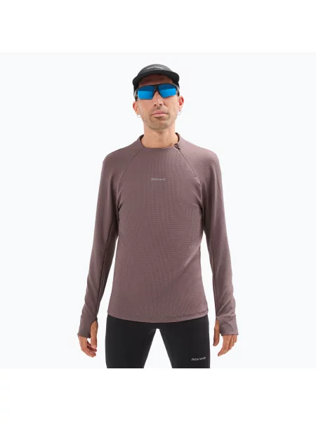 Longsleeve do biegania NNormal Trail purple fioletowy