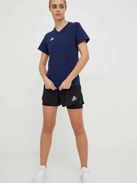 Тениска adidas Performance тъмносиньо