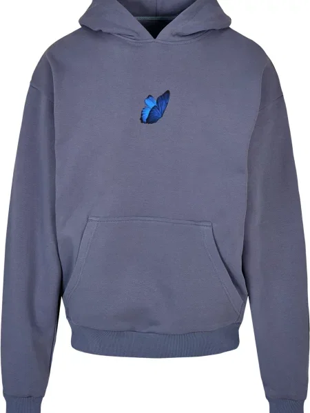 MT Upscale Majica Le Papillon modra / safir / siva bela