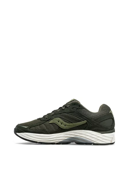 Кожаные повседневные кроссовки Saucony зеленые