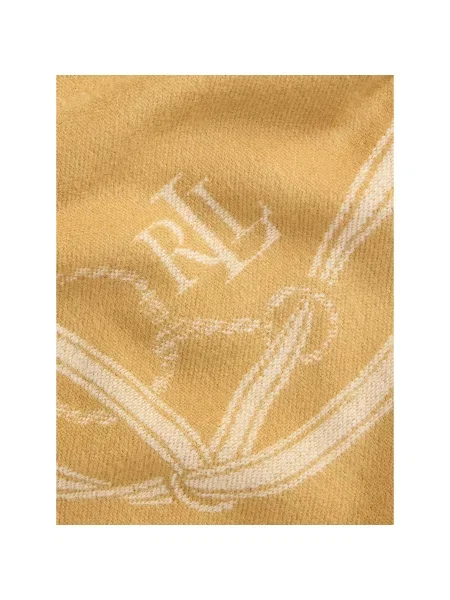 Set šal + kapa LAUREN RALPH LAUREN Svetlo rjava