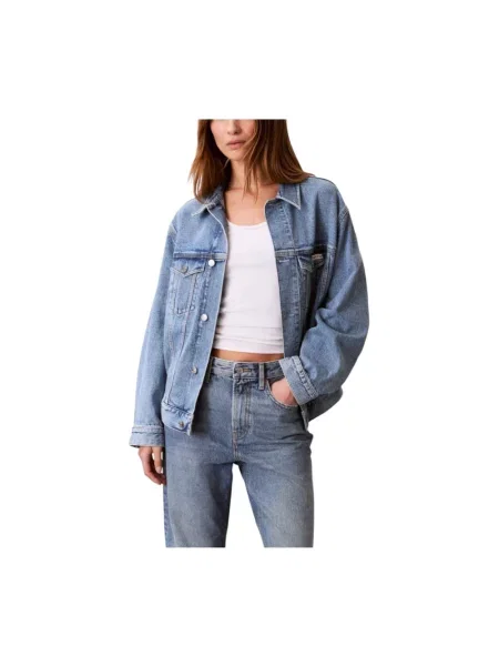 Kurtka jeansowa Calvin Klein niebieska