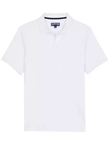 Tricou polo Vilebrequin cu imagine alb