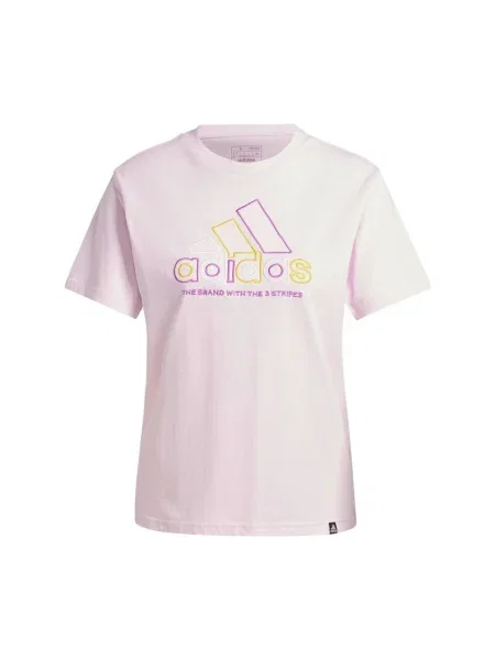 Tricou Adidas cu autograf roz
